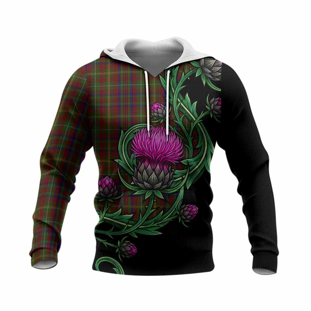 MacMaster (McMaster) Tartan Knitted Hoodie Resilient Scottish Thistle Unisex Knitted Pullover Hoodie - Tartan Vibes Clothing
