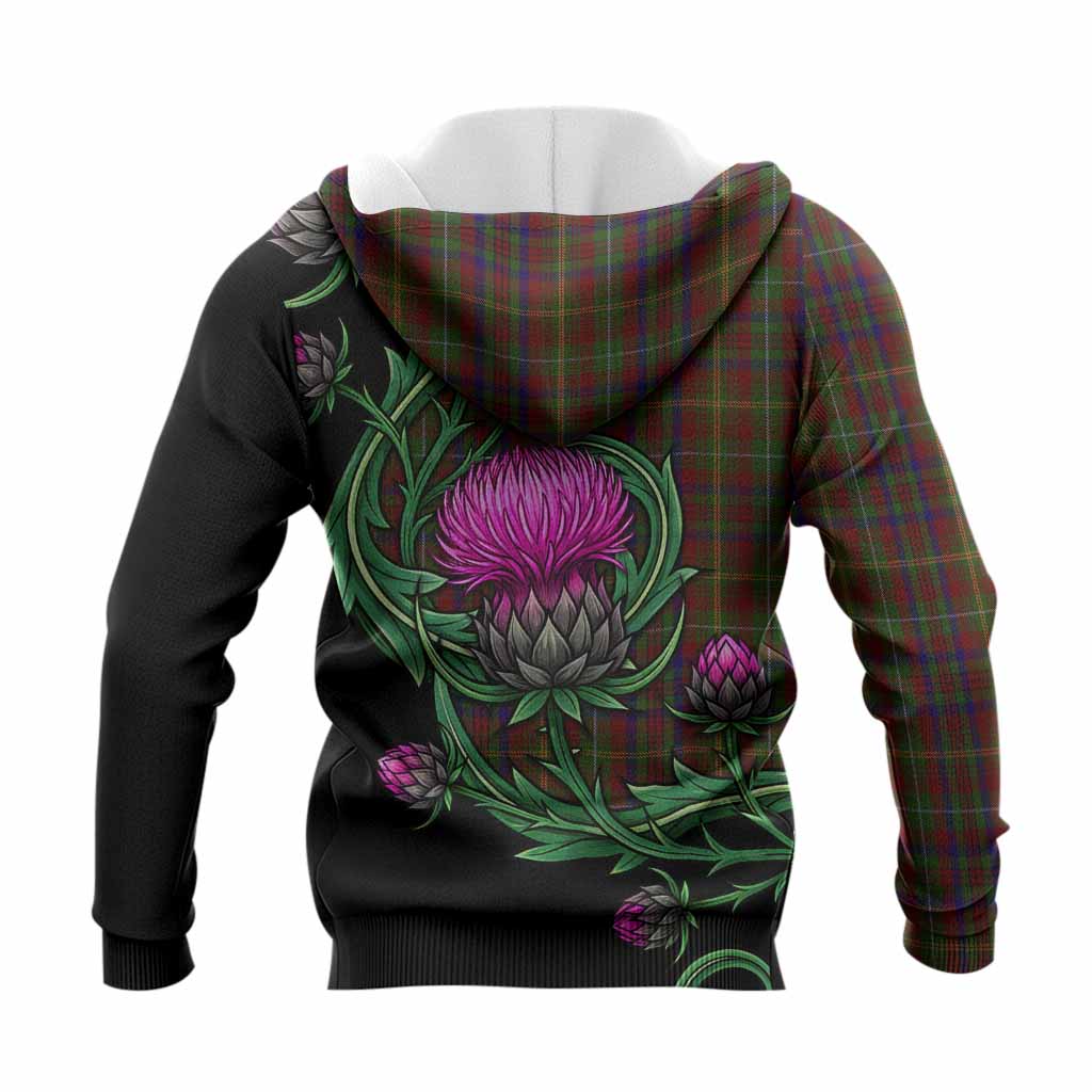 MacMaster (McMaster) Tartan Knitted Hoodie Resilient Scottish Thistle - Tartan Vibes Clothing