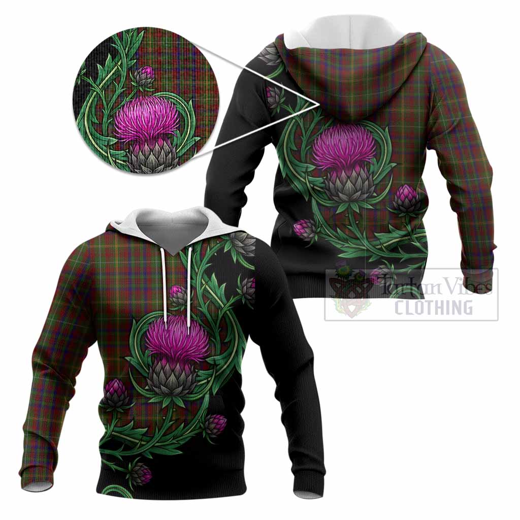 MacMaster (McMaster) Tartan Knitted Hoodie Resilient Scottish Thistle - Tartan Vibes Clothing