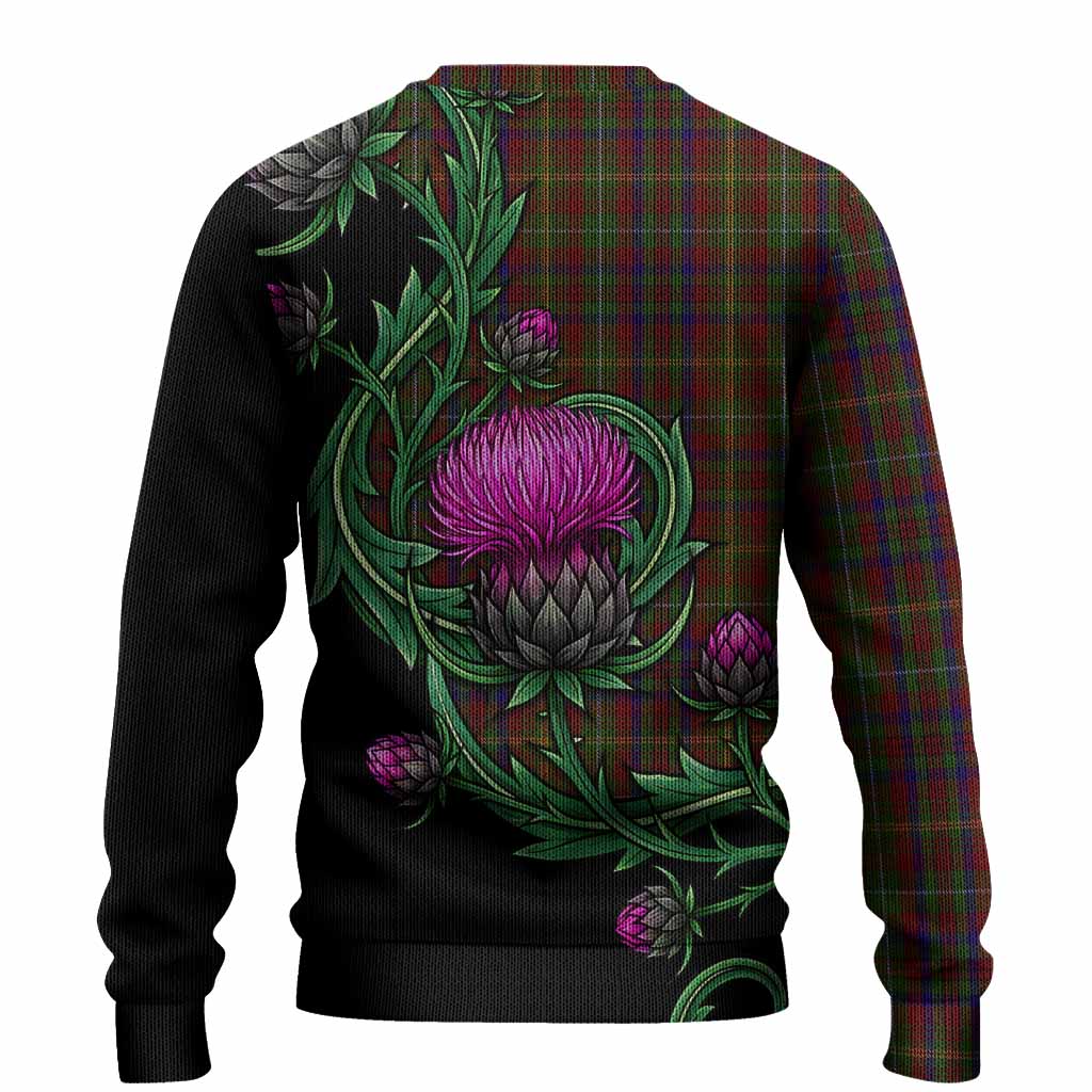 MacMaster (McMaster) Tartan Knitted Sweater Resilient Scottish Thistle - Tartan Vibes Clothing