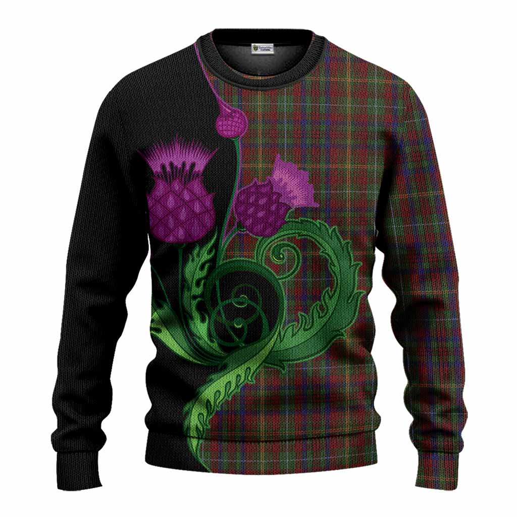 MacMaster (McMaster) Tartan Knitted Sweater Traditional Scottish Thistle