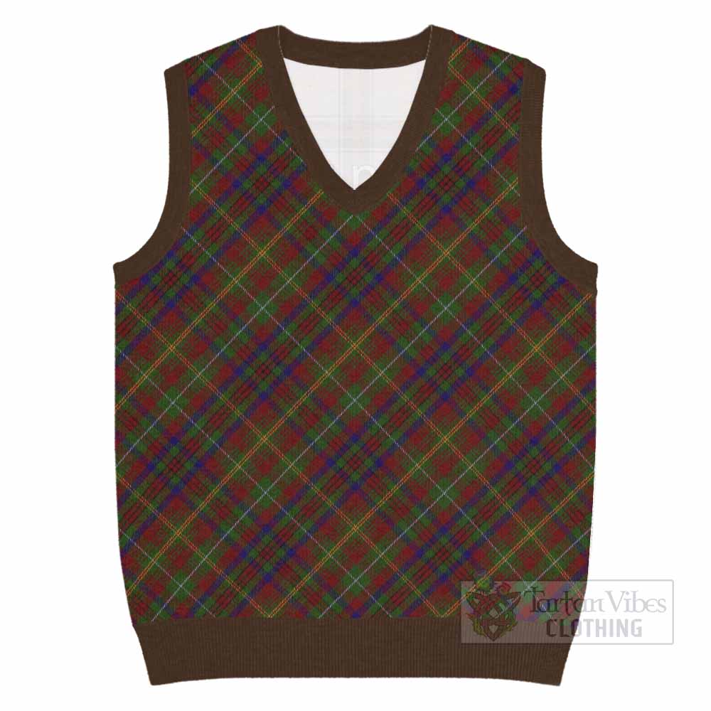 MacMaster (McMaster) Tartan  Knitted V-Neck Vest Cross Style