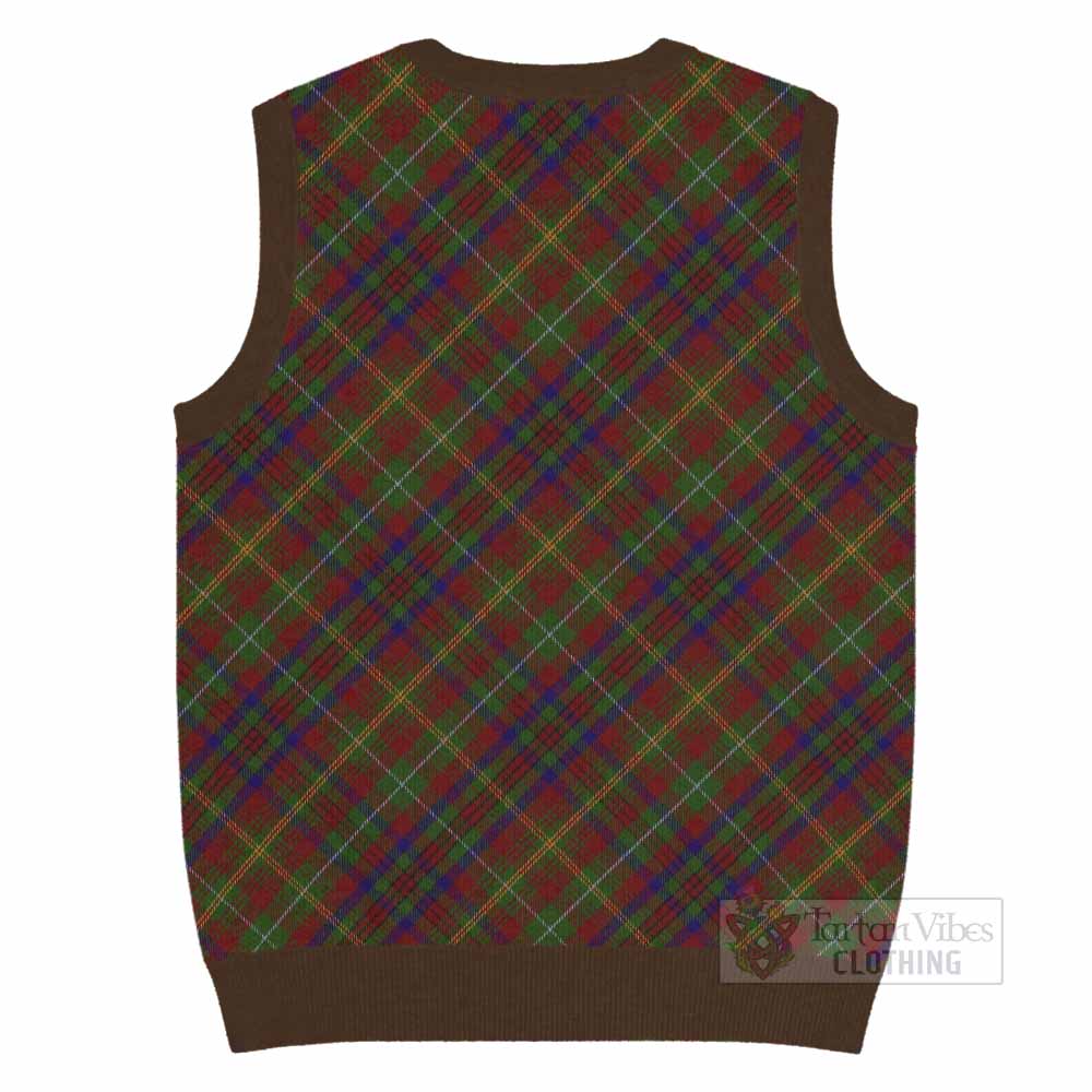 MacMaster (McMaster) Tartan  Knitted V-Neck Vest Cross Style