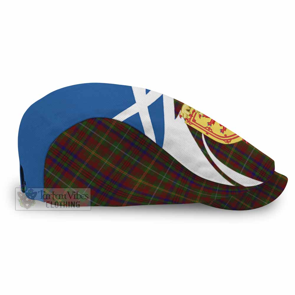 MacMaster (McMaster) Tartan Lion Rampant Flat Cap, Jeff Cap Classic Scottish Style - Tartan Vibes Clothing
