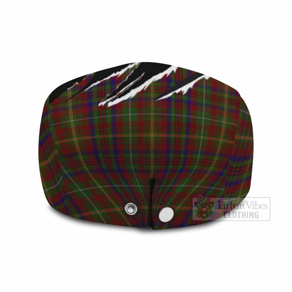 MacMaster (McMaster) Tartan Loch Ness Monster Flat Cap, Jeff Cap Celtic Knot Nessie Art - Tartan Vibes Clothing