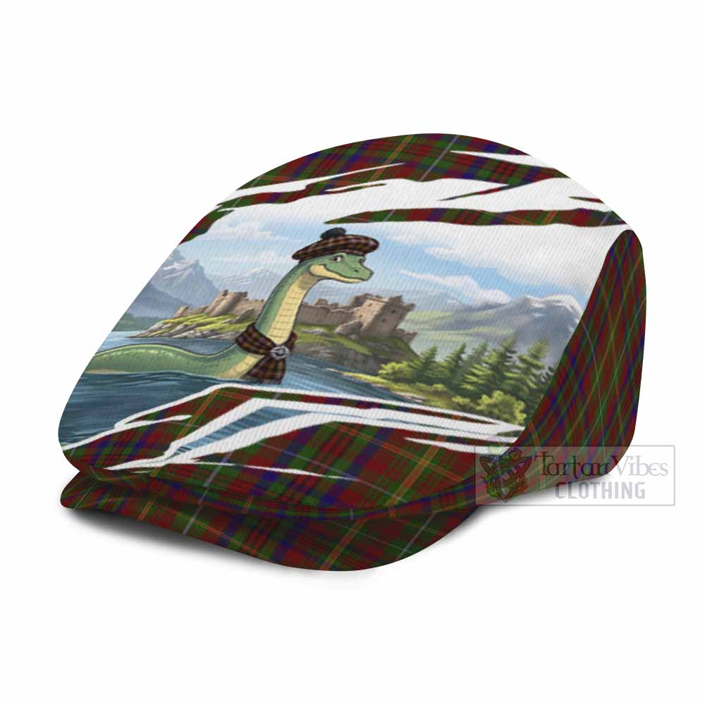 MacMaster (McMaster) Tartan Loch Ness Monster Scottish Heritage Art Flat Cap, Jeff Cap - Tartan Vibes Clothing