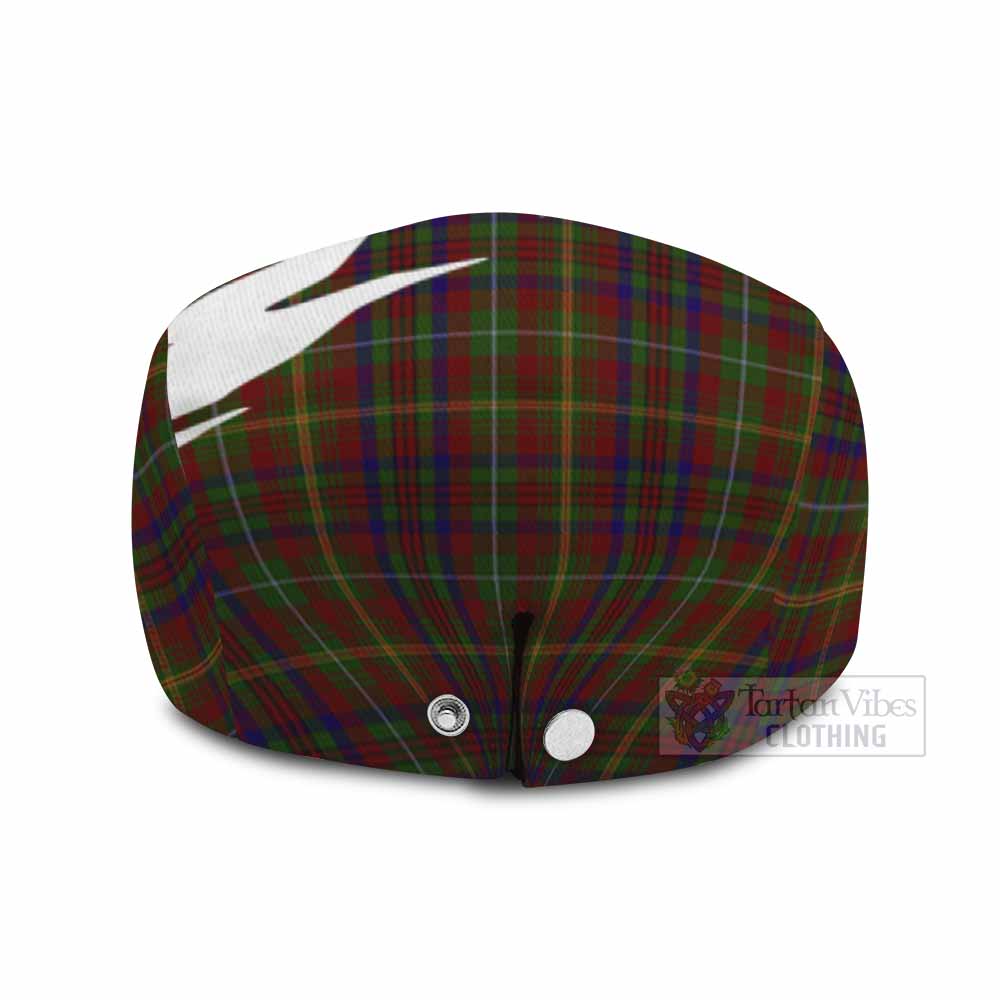 MacMaster (McMaster) Tartan Loch Ness Monster Scottish Heritage Art Flat Cap, Jeff Cap - Tartan Vibes Clothing