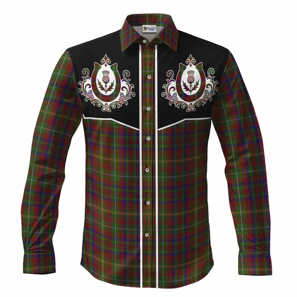 MacMaster (McMaster) Tartan Long Sleeve Button Shirts Horseshoe Ornament Men's Shirt S - Tartan Vibes Clothing