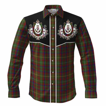 MacMaster (McMaster) Tartan Long Sleeve Button Shirts Horseshoe Ornament Men's Shirt S - Tartan Vibes Clothing