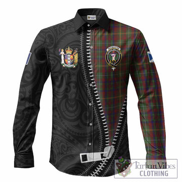 MacMaster (McMaster) Tartan Long Sleeve Button Shirts New Zealand Pattern Unique Zipper Stylized