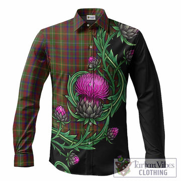 MacMaster (McMaster) Tartan Long Sleeve Button Shirts Resilient Scottish Thistle