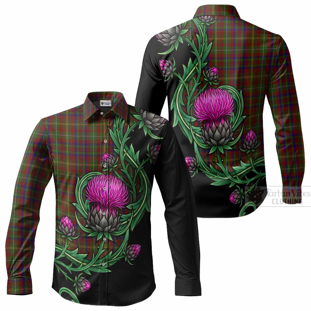 MacMaster (McMaster) Tartan Long Sleeve Button Shirts Resilient Scottish Thistle