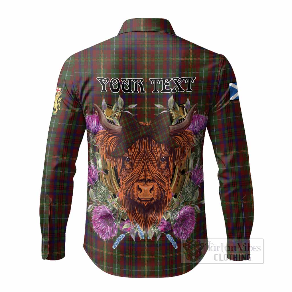 MacMaster (McMaster) Tartan Long Sleeve Button Shirts Scottish Thistle Heilan Coo