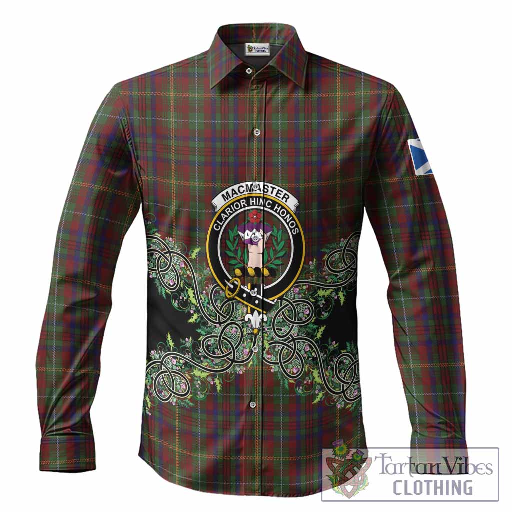MacMaster (McMaster) Tartan Long Sleeve Button Shirts Thistle Scottish Spirit