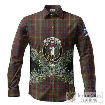 MacMaster (McMaster) Tartan Long Sleeve Button Shirts Thistle Scottish Spirit