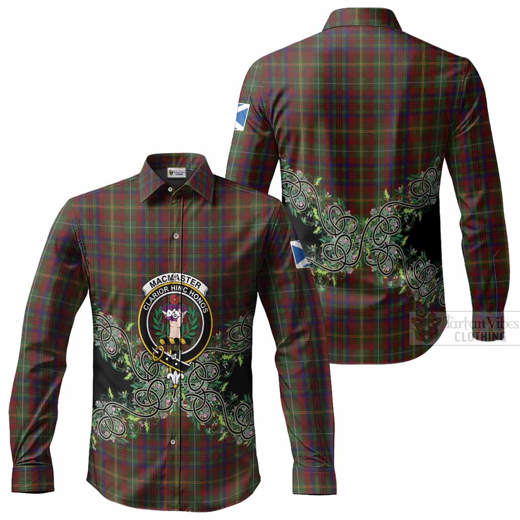 MacMaster (McMaster) Tartan Long Sleeve Button Shirts Thistle Scottish Spirit