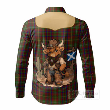 MacMaster (McMaster) Tartan Long Sleeve Button Shirts Wee Coo Cowboy Cute Style