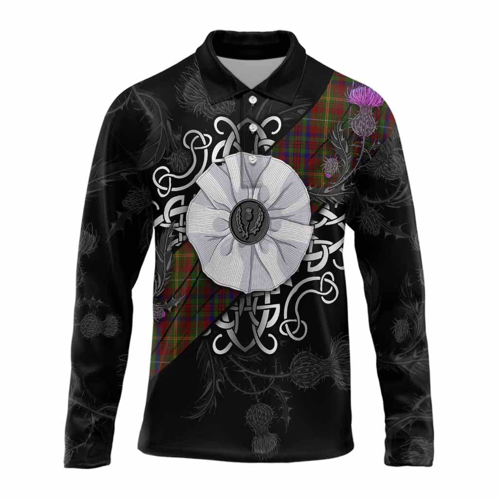 MacMaster (McMaster) Tartan Long Sleeve Polo Shirt Jacobite White Rose Unisex - Tartan Vibes Clothing