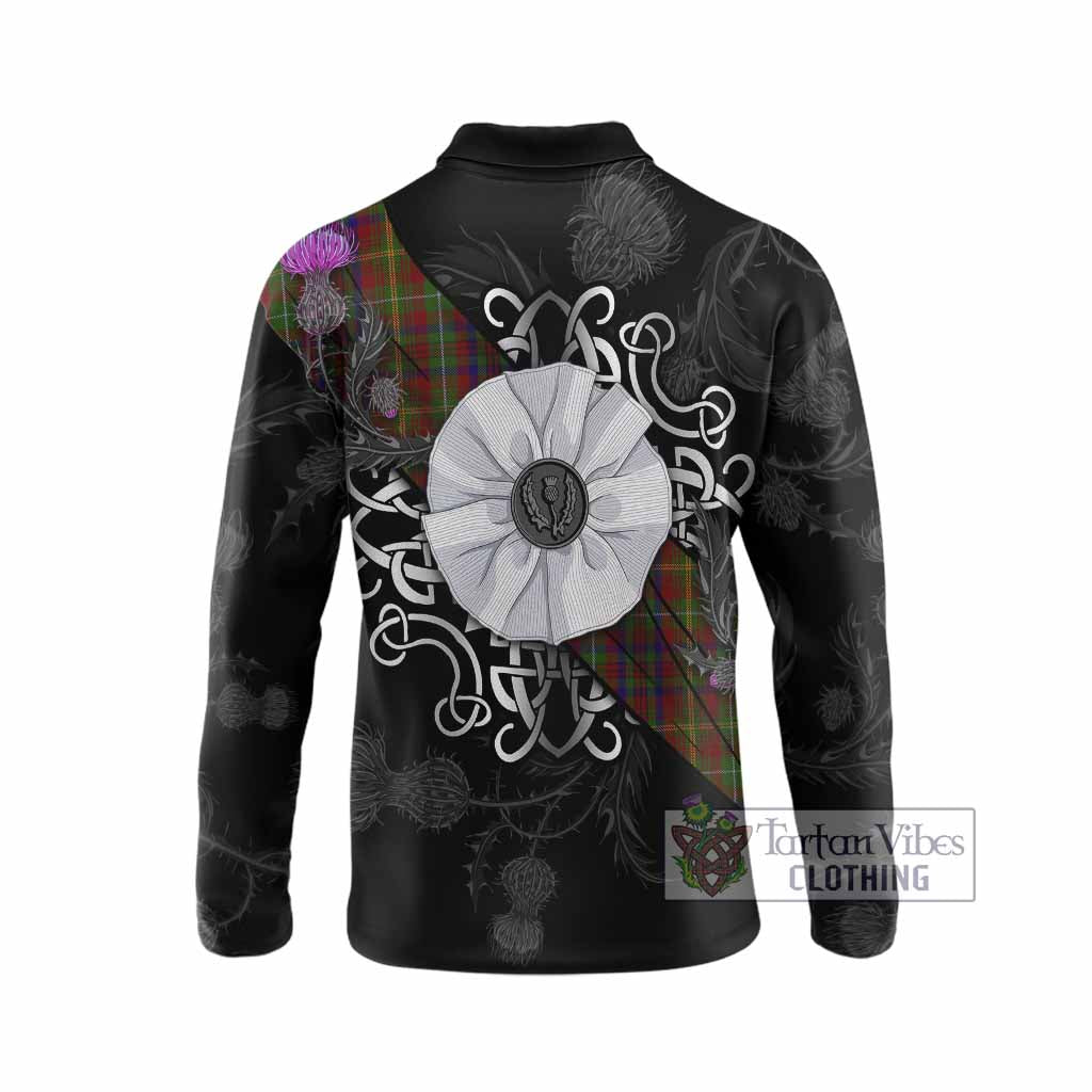 MacMaster (McMaster) Tartan Long Sleeve Polo Shirt Jacobite White Rose - Tartan Vibes Clothing