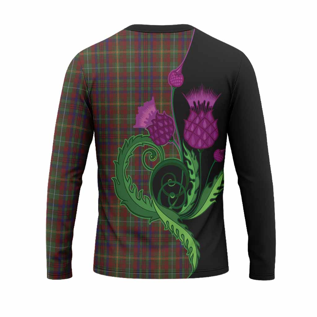 MacMaster (McMaster) Tartan Long Sleeve T-Shirt Traditional Scottish Thistle