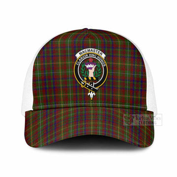 MacMaster (McMaster) Tartan Mesh Trucker Cap with Family Crest