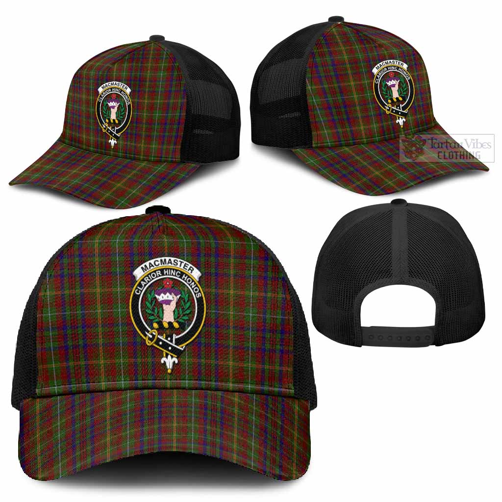 MacMaster (McMaster) Tartan Mesh Trucker Cap with Family Crest - Tartan Vibes Clothing