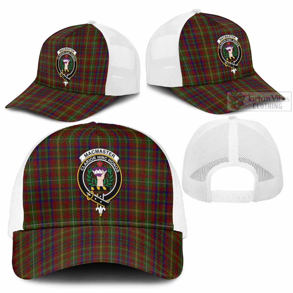 MacMaster (McMaster) Tartan Mesh Trucker Cap with Family Crest - Tartan Vibes Clothing