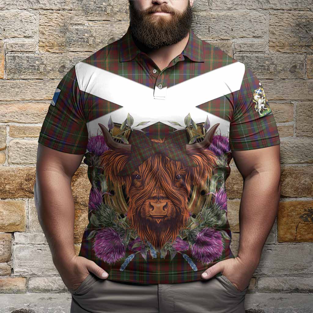 MacMaster (McMaster) Tartan Polo Shirt Scottish Thistle Heilan Coo - Tartan Vibes Clothing
