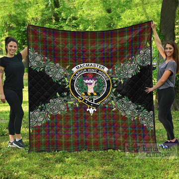 MacMaster (McMaster) Tartan Premium Quilt Thistle Scottish Spirit