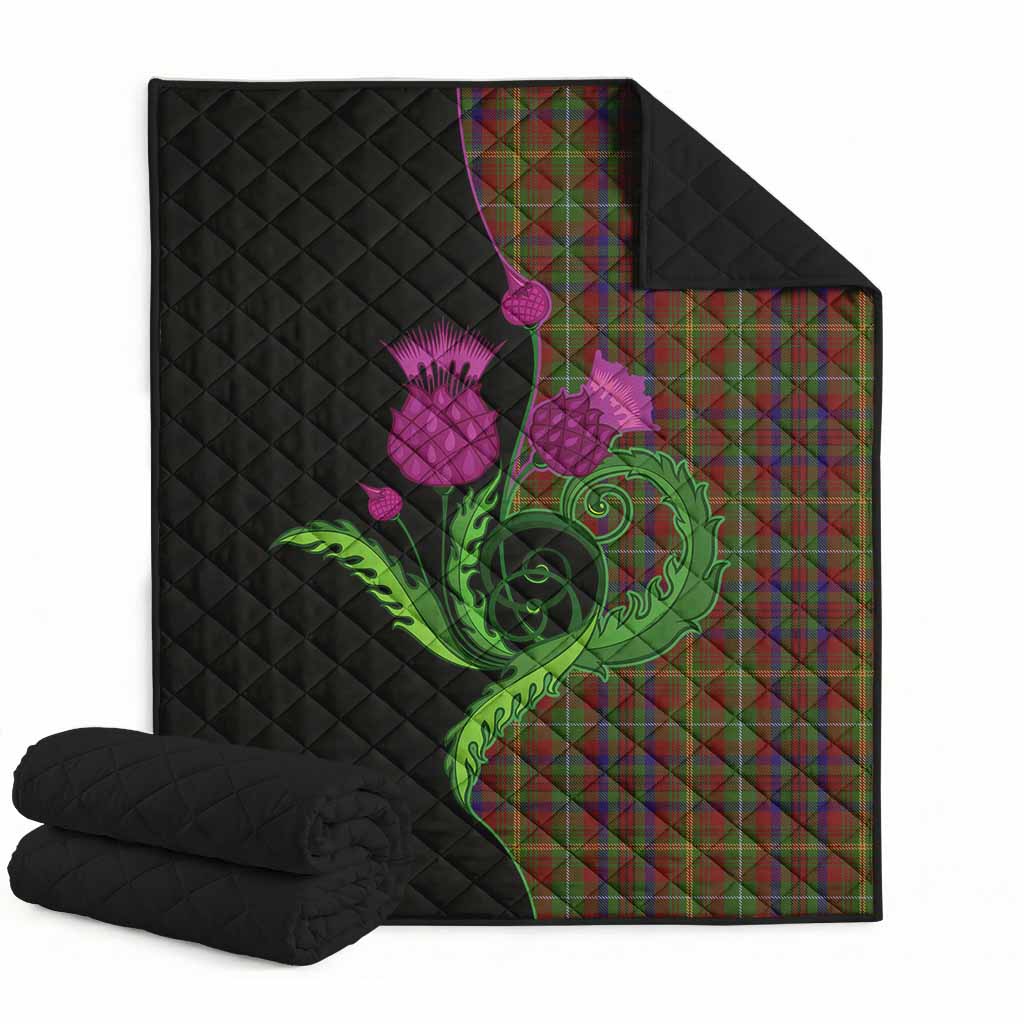 MacMaster (McMaster) Tartan Premium Quilt Traditional Scottish Thistle Super King Quilt 91" x 110" - Tartan Vibes Clothing