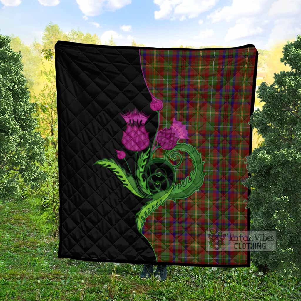 MacMaster (McMaster) Tartan Premium Quilt Traditional Scottish Thistle - Tartan Vibes Clothing