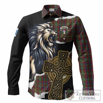 MacMaster (McMaster) Tartan Scottish Long Sleeve Button Shirts Lion Celtic Heritage