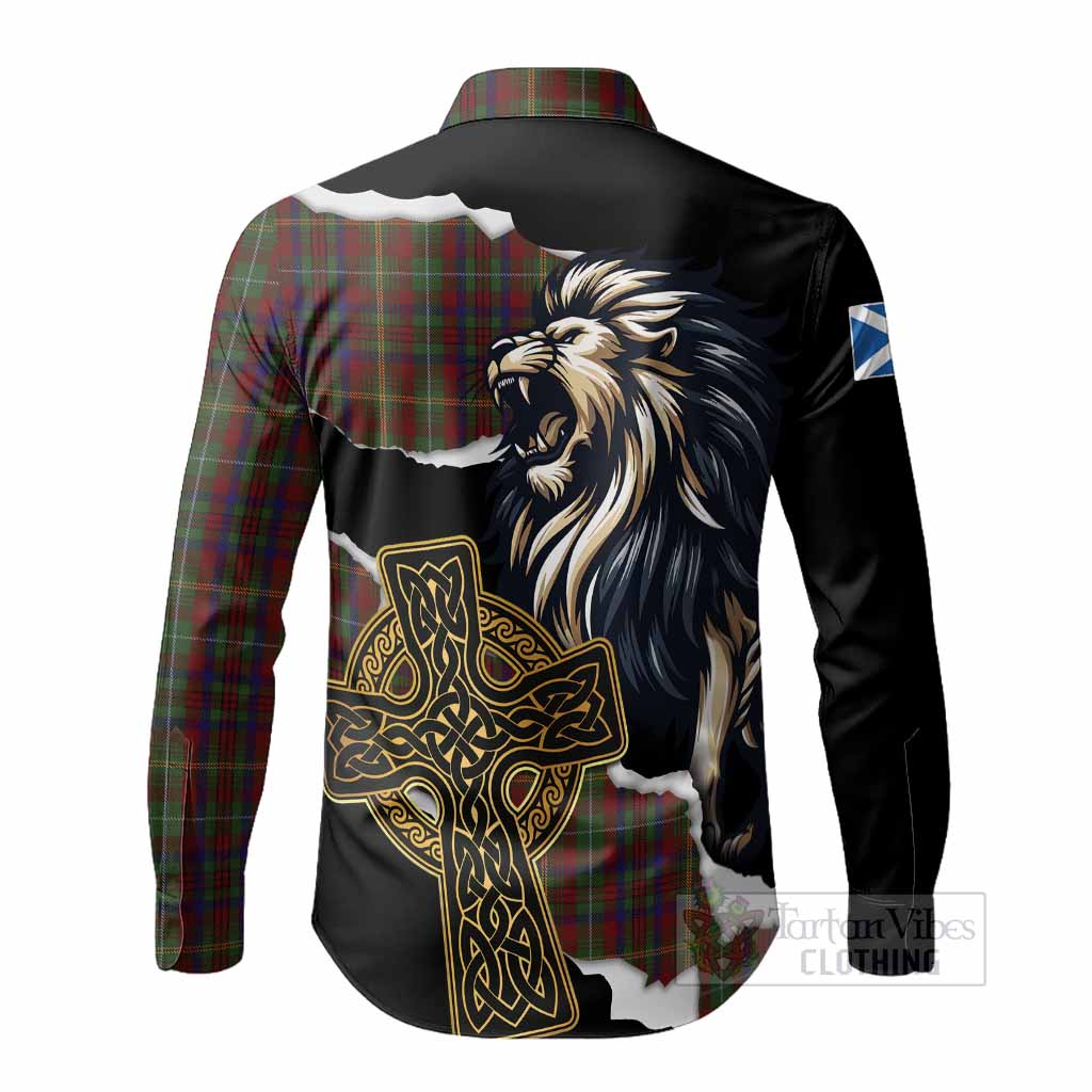 MacMaster (McMaster) Tartan Scottish Long Sleeve Button Shirts Lion Celtic Heritage
