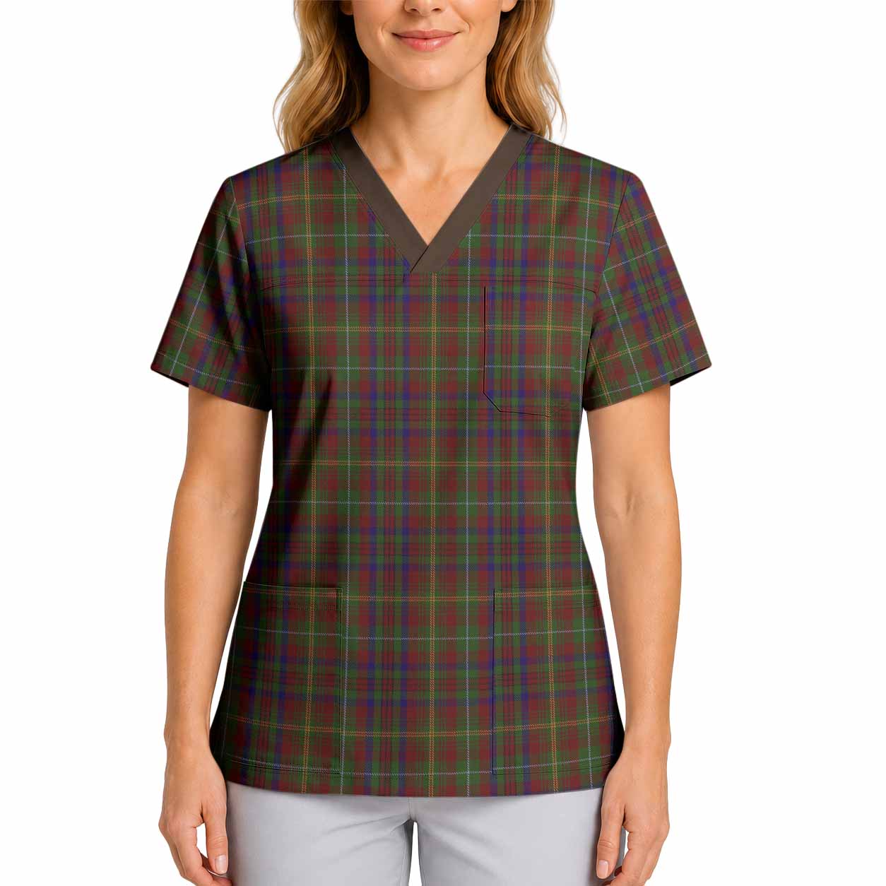 MacMaster (McMaster) Tartan Scrub Top 4XL - Tartan Vibes Clothing