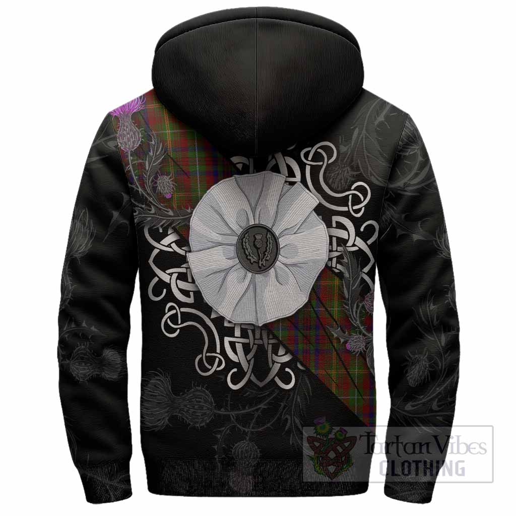 MacMaster (McMaster) Tartan Sherpa Hoodie Jacobite White Rose - Tartan Vibes Clothing