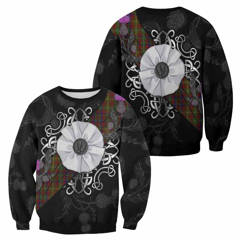 MacMaster (McMaster) Tartan Sweatshirt Jacobite White Rose - Tartan Vibes Clothing