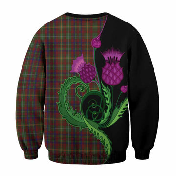 MacMaster (McMaster) Tartan Sweatshirt Traditional Scottish Thistle