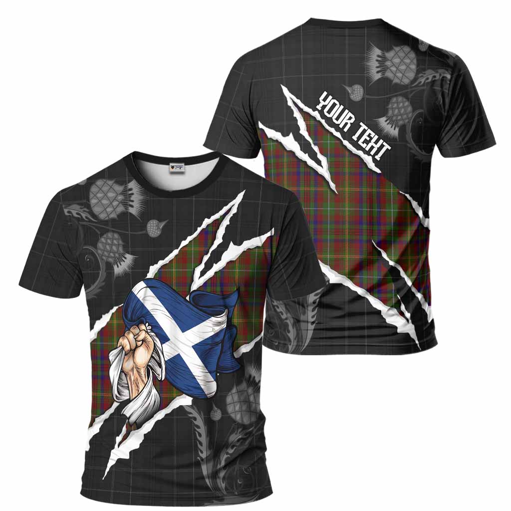 MacMaster (McMaster) Tartan T-Shirt Hands with Scotland National Flags
