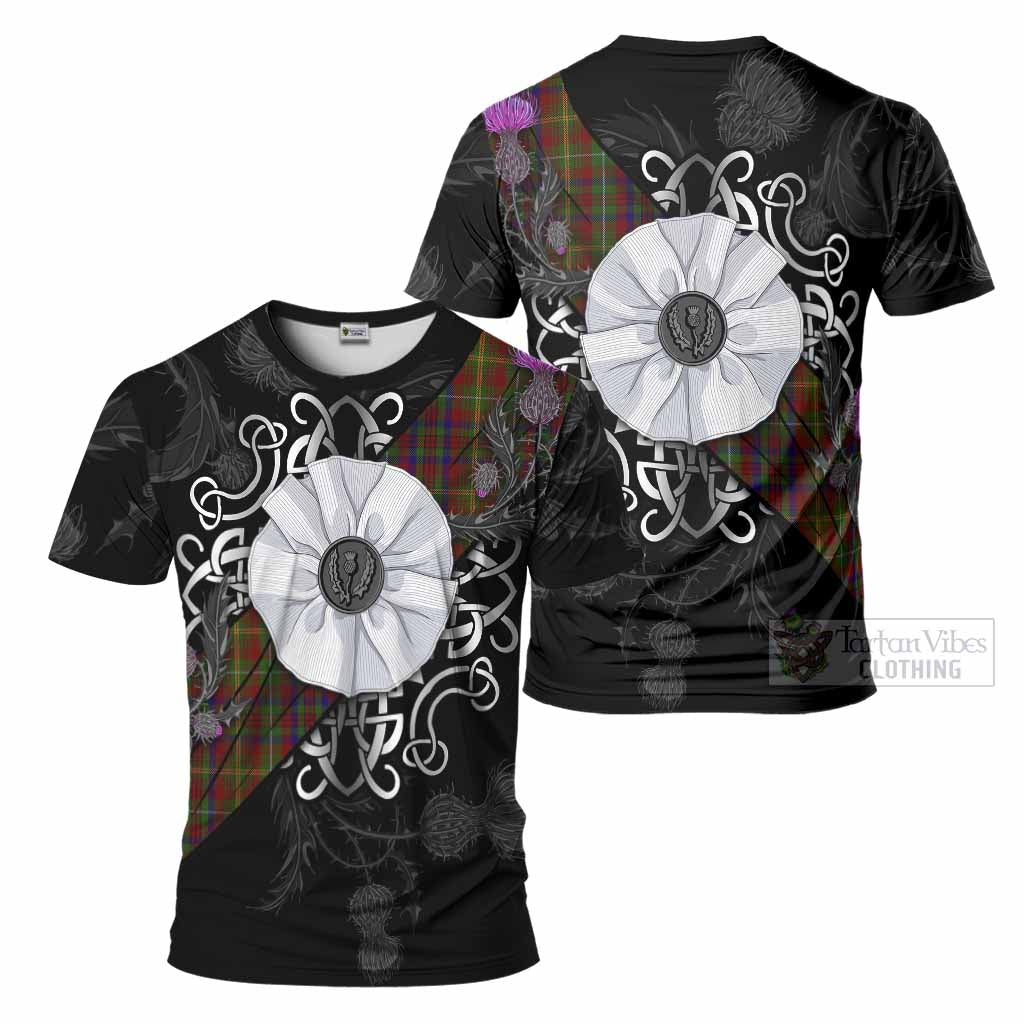 MacMaster (McMaster) Tartan T-Shirt Jacobite White Rose - Tartan Vibes Clothing