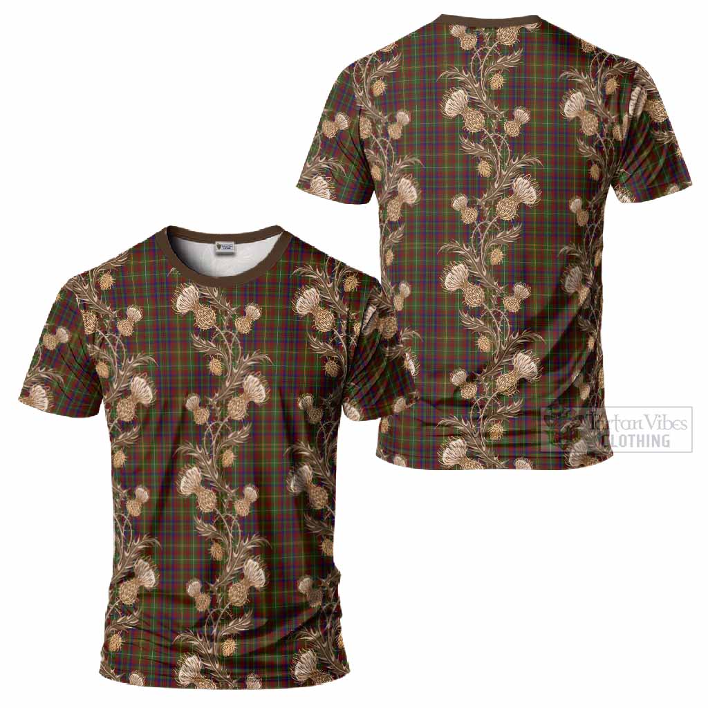 MacMaster (McMaster) Tartan T-Shirt Seamless Scottish Thistle Flowers - Tartan Vibes Clothing