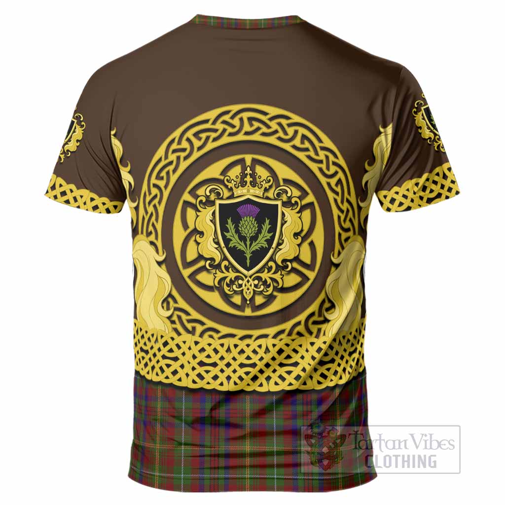 MacMaster (McMaster) Tartan T-Shirt Unicorn Celtic Knot And Thistle Emblem