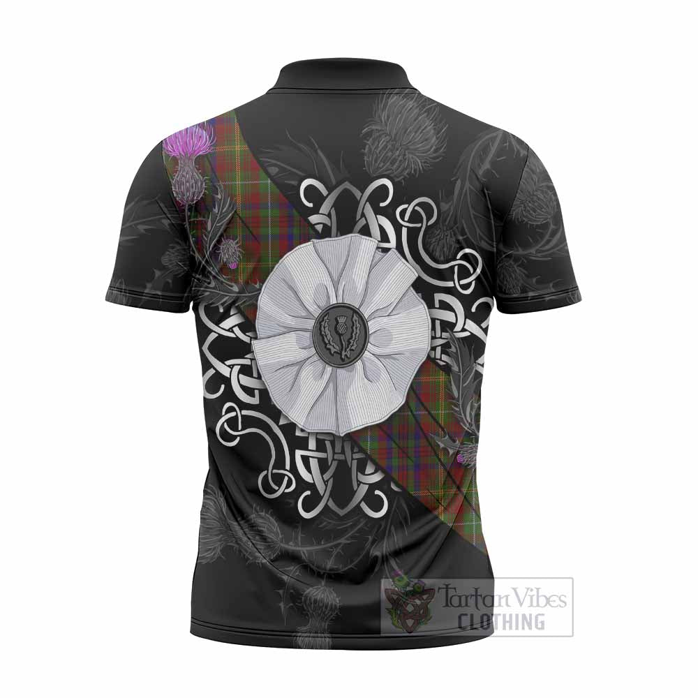 MacMaster (McMaster) Tartan Zipper Polo Shirt Jacobite White Rose - Tartan Vibes Clothing