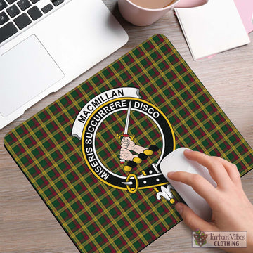 Tartan Vibes Clothing MacMillan Ancient Tartan Mouse Pad with Family Crest