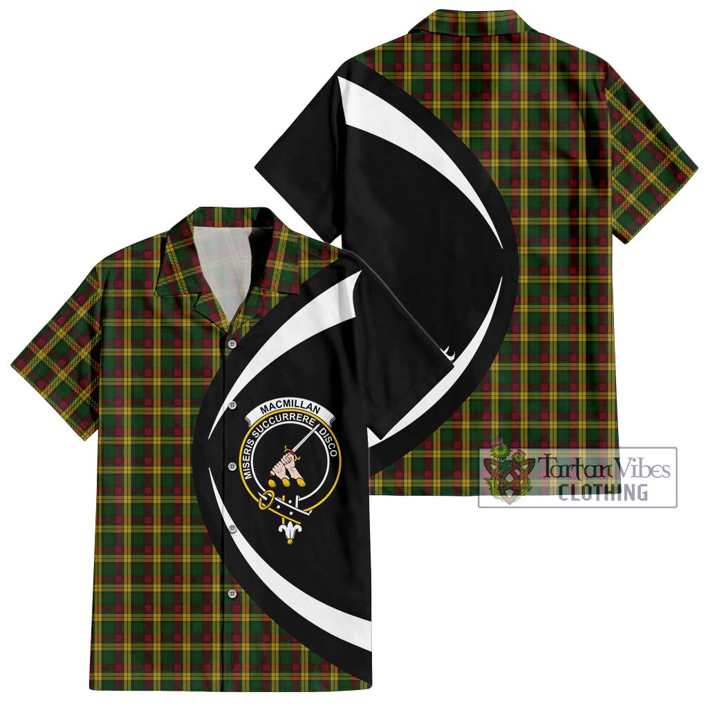 MacMillan (McMillan) Tartan Hawaiian Shirt with Family Crest Circle Style Kid - Tartan Vibes Clothing