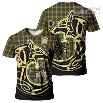 MacMillan (McMillan) Tartan T-Shirt with Family Crest Celtic Wolf Style Kid's Shirt - Tartan Vibes Clothing