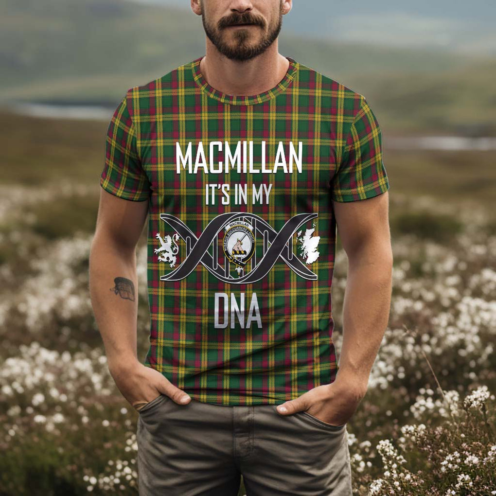 MacMillan (McMillan) Tartan T-Shirt with Family Crest DNA In Me Style Kid's Shirt - Tartan Vibes Clothing