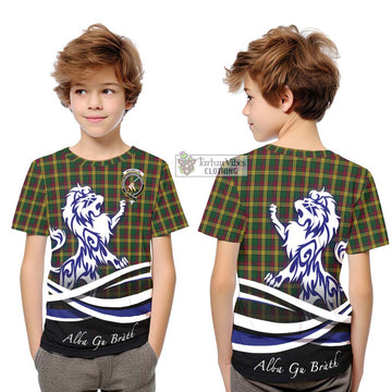 MacMillan (McMillan) Tartan Kid T-Shirt with Alba Gu Brath Regal Lion Emblem Youth XL Size14 - Tartanvibesclothing Shop