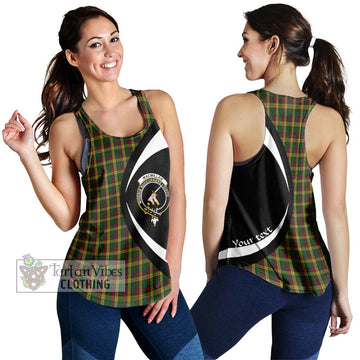 MacMillan (McMillan) Tartan Women's Racerback Tanks with Family Crest Circle Style 4XL - Tartan Vibes Clothing
