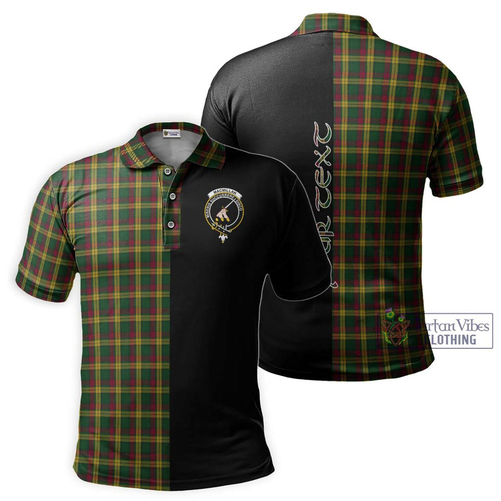 MacMillan (McMillan) Tartan Polo Shirt with Family Crest and Half Of Me Style Kid - Tartanvibesclothing Shop