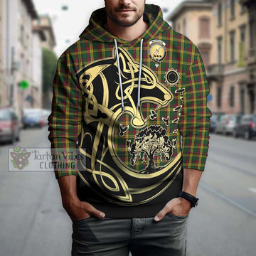 MacMillan (McMillan) Tartan Hoodie with Family Crest Celtic Wolf Style Zip Hoodie - Tartan Vibes Clothing